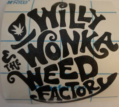 Willy Wonka & The Weed Factory Stickers 
