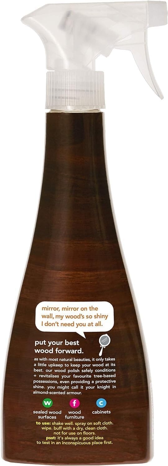 Method Wood Polish Spray Almond 354ml Free and Fastest delivery