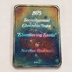 32.8 g 999 Silver Bar Rainbow Toning Christmas Rockwell Santa 1.054 oz - F8421
