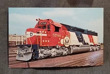 LMH Postcard SANTA FE Bicentennial Spirit SD45-2 ATSF 5700 Super C Freight 1975