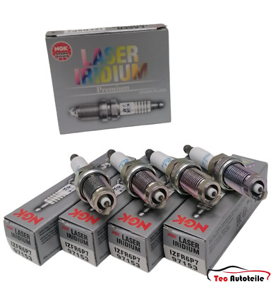 4x NGK Zündkerze Laser Iridium für Audi Seat Skoda VW 1.2 TSI CBZA CBZB