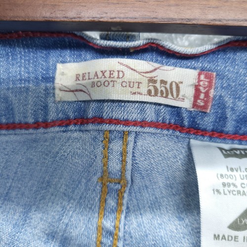 Levis 550 Jeans Womens 18 M Classic Stretch Relaxed Bootcut Blue Denim - Bild 3 von 9