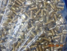 (LOT OF 50) #8-32x3/8 Pan Head Slotted Machine Screws