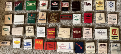 Vintage Collectible Restaurant Matchbooks Lot Assorted Brands and Colors