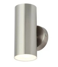 Zink MELO Brushed Stainless 8W LED Outdoor Up/Down Wall Porch Light 4000k IP44