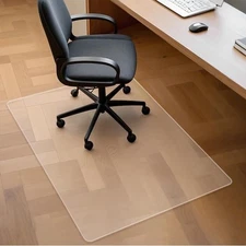 Clear Chair Mat for Hardwood Floors, 48" x 36" PVC Office Chair Mat, 