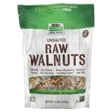 Now Foods Raw Walnuts Unsalted 12 oz 340 g Kosher, Non-GMO, Raw, Vegan,