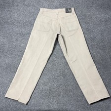 Vintage Levis L2 Jeans Mens 34x30 Beige Straight Leg Denim USA Made Pants