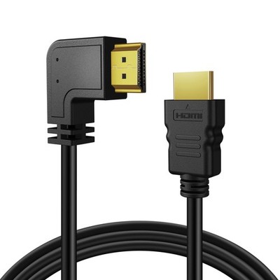 HDMI Cable Left Angle 90 Degree (6FT) Supports Ultra HD 4K Full HD 1080p