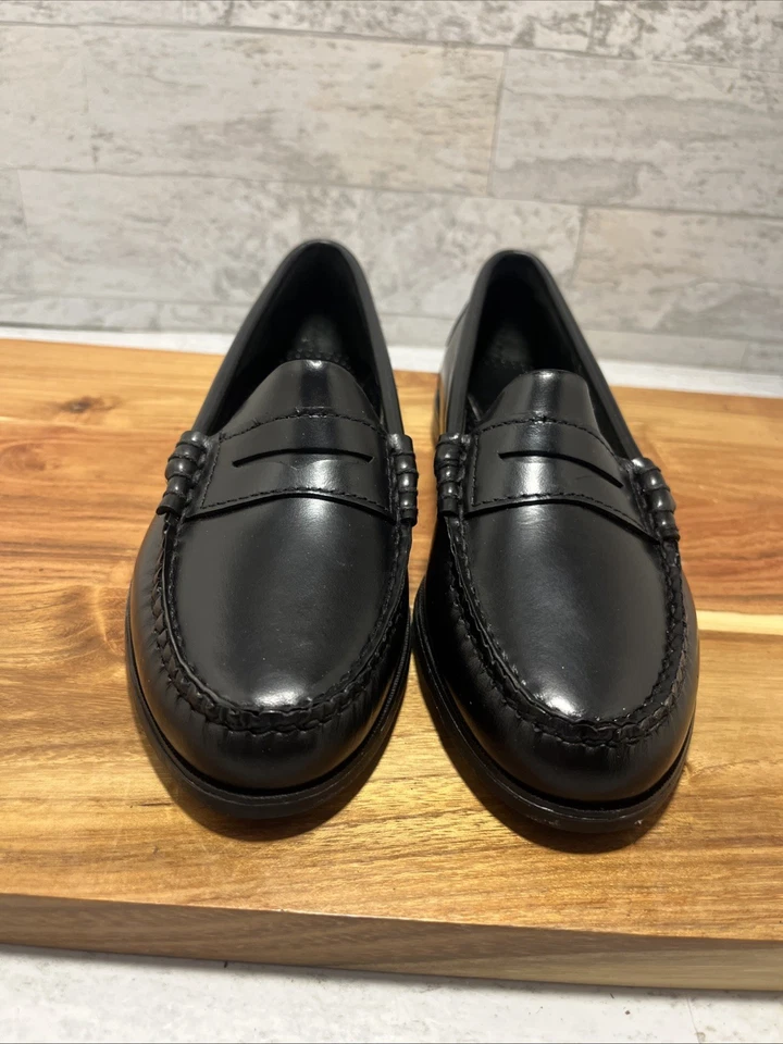 Sebago Classic Dan Hand Sewn USA Womens Black Penny Loafer Shoes Sz 6 N - NEW - Image 2 of 4