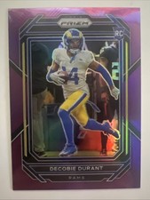 2022 Prizm Rookie Purple Prizm #347 Decobie Durant /125 (RC) Rams (read)