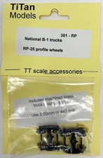 TT Scale Titan Models Part 301 - TT National B-1 Trucks with metal wheels