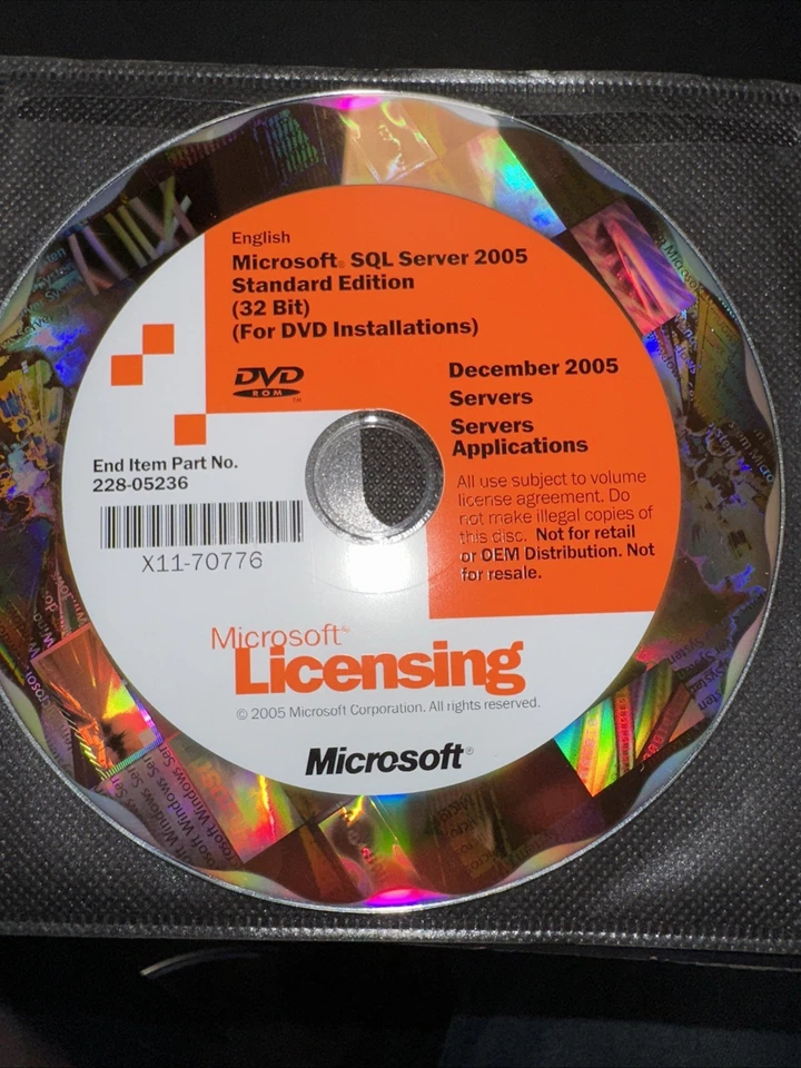 Microsoft SQL Server2005 Standard Edition (32bit) - Image 2 of 4
