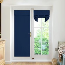 French Door Curtains Set of 2 - Thermal Insulated Light Block Privacy Door Wi...
