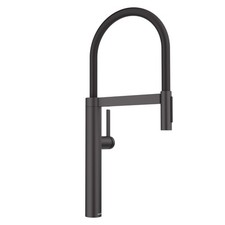 Blanco 527474 Culina II 1.5 GPM Matte Black Semi-Pro Kitchen Faucet Pull-Out