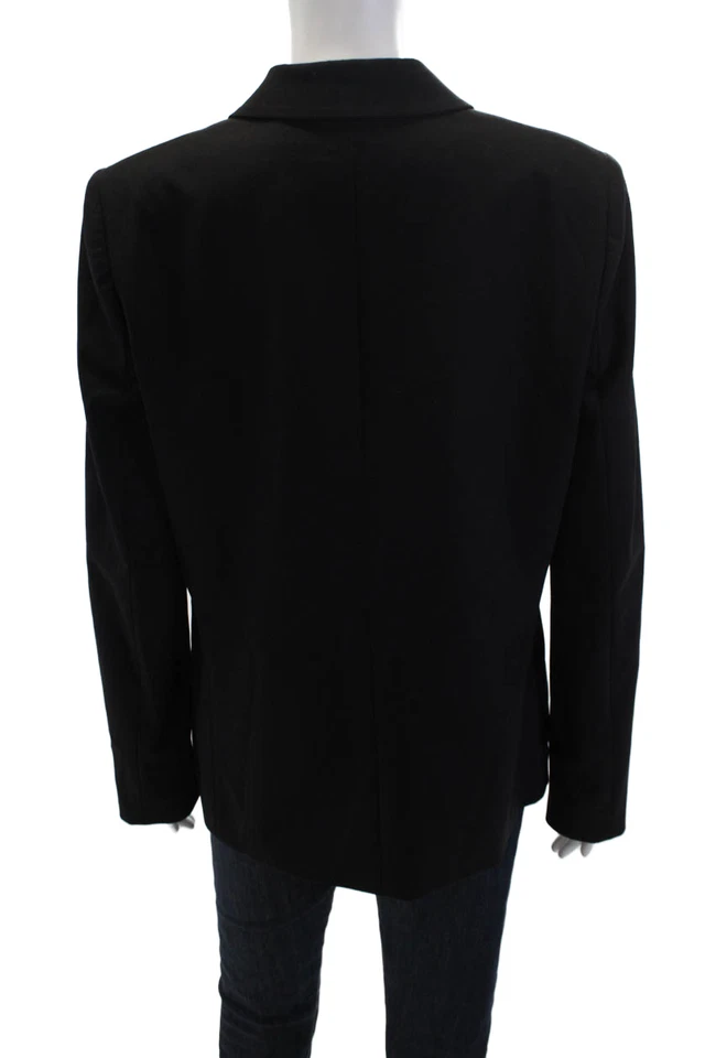 Женский блейзер Elie Tahari с длинными рукавами на одной пуговице куртка черный размер 12 - Изображение 3 из 4