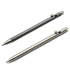 Multifunction Mini Keychain Bolt Action Pen Pure Titanium EDC Ballpoint Pen