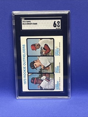 1973 Topps - Dwight Evans & Al Bumbry RC - #614 Graded SGC 6 EX-MT !