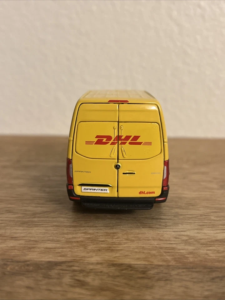 Mercedes Benz Sprinter DHL Delivery Truck Scale 1/48 Diecast Kinsmart Toy KT5426 - Image 3 of 4