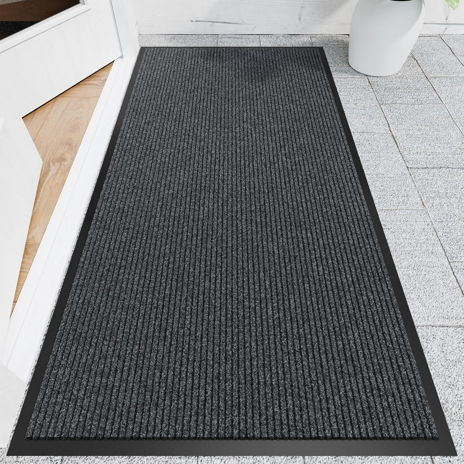 Front Door Mat, 3' X 6' Heavy Duty Indoor Outdoor Door Mat for Entryway, Commerc