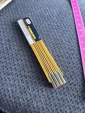 New Nos Illinois Industrial Tools Professional 6' Folding Ruler # 76300 Vintage