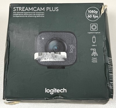 Logitech StreamCam Plus Webcam Graphite 1080p 60fps Full HD Dual