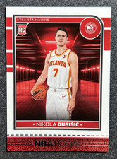 2024-25 Panini NBA Hoops Base RC Rookie Nikola Durisic #273 Atlanta Hawks