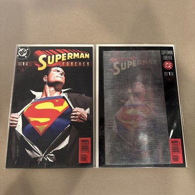 DC Comics SUPERMAN FOREVER # 1 ALEX ROSS LENTICULAR COLLECTORS EDITION VFNM 1998