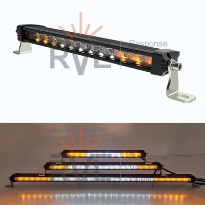 361mm 14'' LED LICHTLEISTE SPOT LICHT FLUTLICHT MUSTER MIT BERNSTEINFARBENEN STROBOSKOPLICHTERN