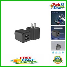 2-Port Travel Charger Block - Efficient USB Wall Adapter for All Smartphones