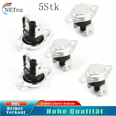 5 Stk 150C Reset Thermostat Normal Geschlossener Temperaturschalter 250V 10A DE