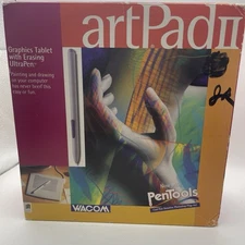 Wacom ArtPad II Graphics Tablet w/ Erasing UltraPen Boxed Vintage Retro 90s