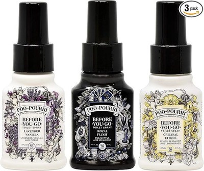 Poo-Pourri Before You Go ABC154 Toilet Spray -  3 pack (3.4 fl oz)