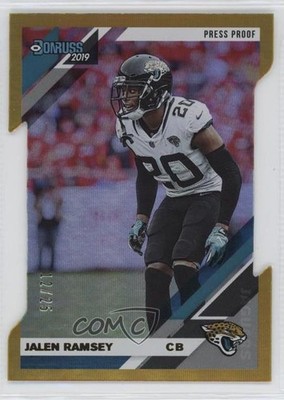2019 Panini Donruss Press Proof Gold Die-Cut 12/25 Jalen Ramsey #125 0e1b