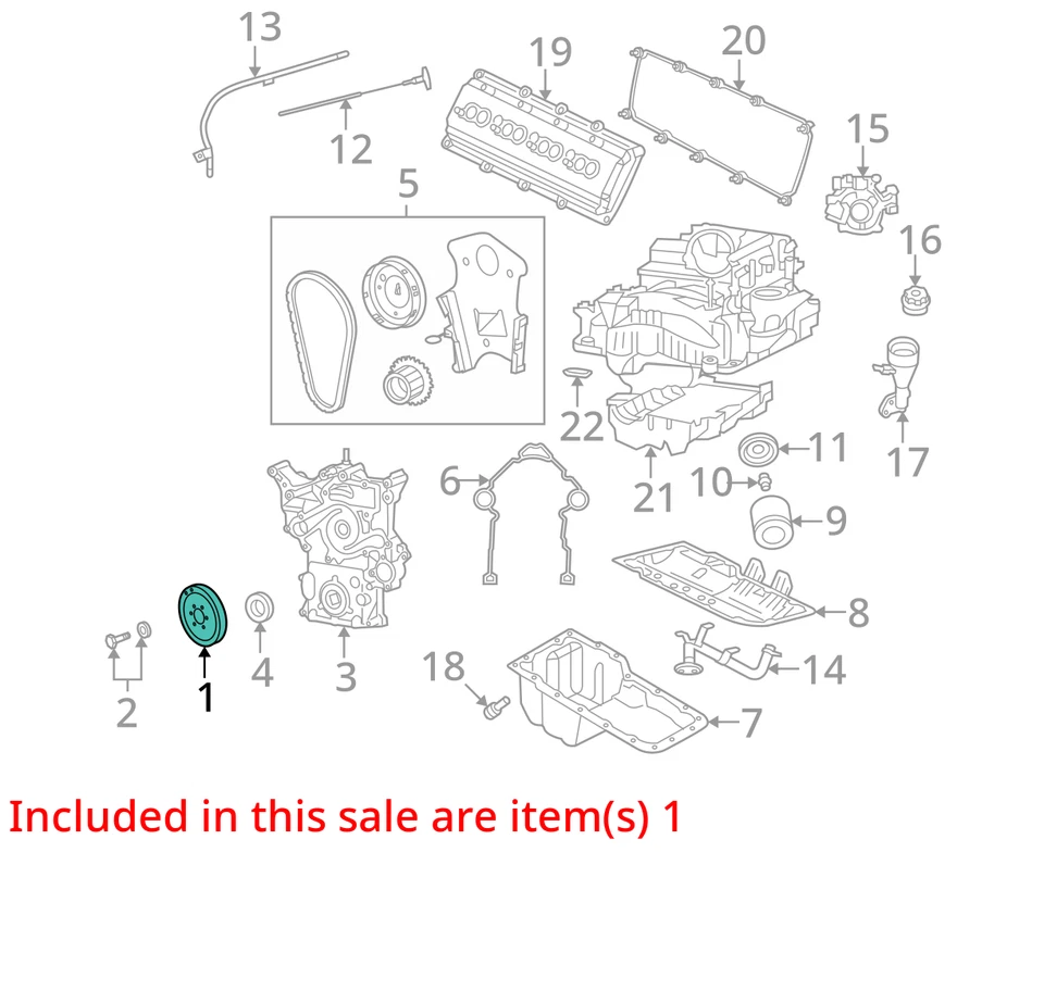 Harmonic Balancer From 2006 Dodge Ram 1500 5.7L 7321069 - Imagem 3 de 4