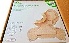 Molnlycke 282790 Mepilex Border Heel Dressing 8.7"x 9.1" 10/Box.  Exp 09/2027