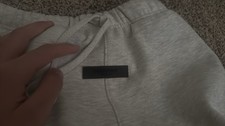 Fear of God Essentials Men's Sweatpants Light Gray L Drawstring Solid New