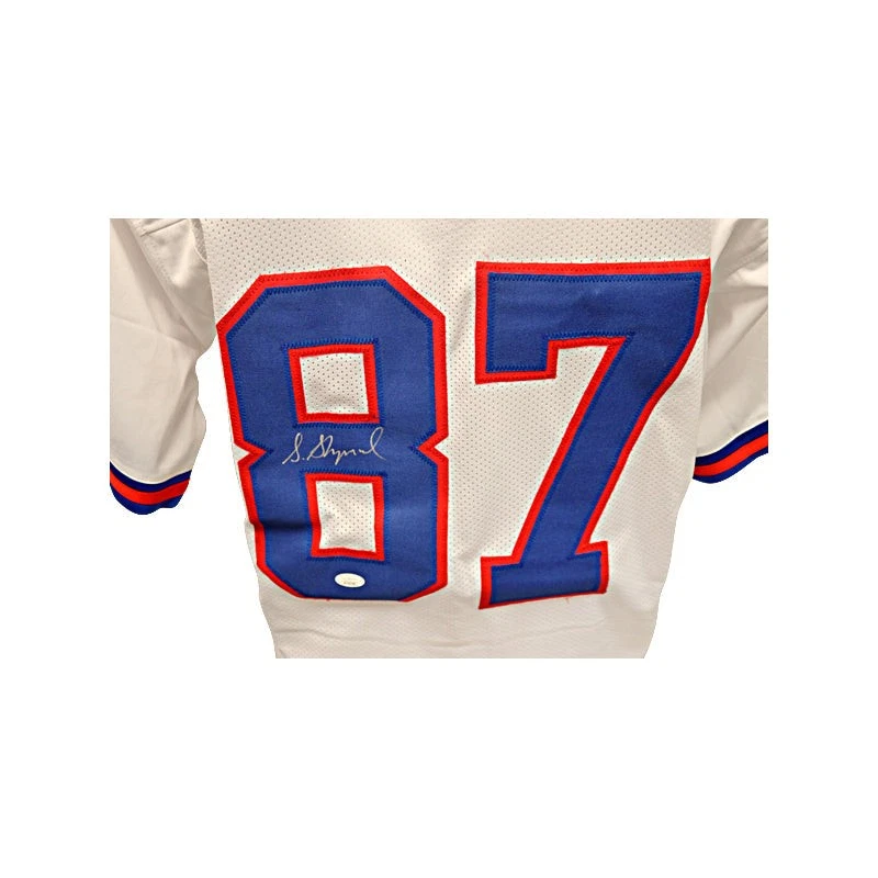 Sterling Shepard Autographed Pro Style White Color Rush Jersey (CX Auth) - Image 3 of 4