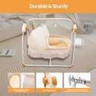 Portable Electric Bluetooth Baby Swing Cradle Bassinet Rocking Crib Infant Bed