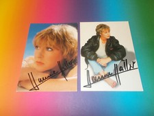 2 x Hanne Haller signed autograph autograph on autograph card