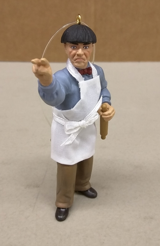 Vtg Carlton Cards Three Stooges Moe Curly Cooking Up Trouble Christmas Ornaments - 第 4/15 張圖片