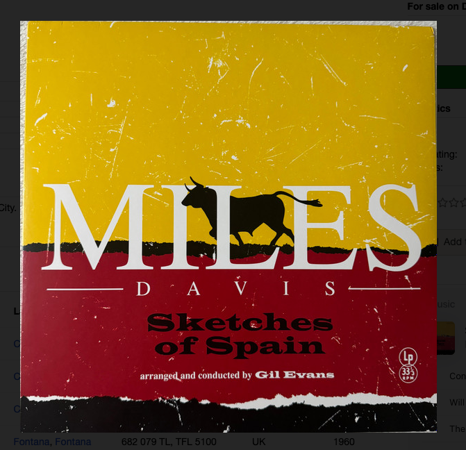 Miles Davis - Sketches Of Spain, Vinyl LP, New & Sealed (Ermitage)