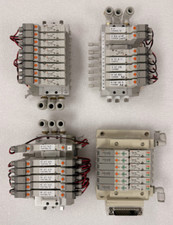 SMC Solenoid Manifold SV1-F1G11B w/ 3 additional SMC Solenoid Manifolds (4 qty)