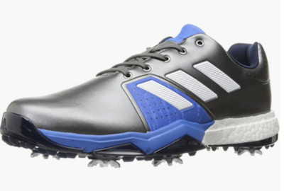 ADIDAS GOLF Men's $160 ADIPOWER BOOST 3 Golf Shoe Silver Metallic Sz US 9 NWOB
