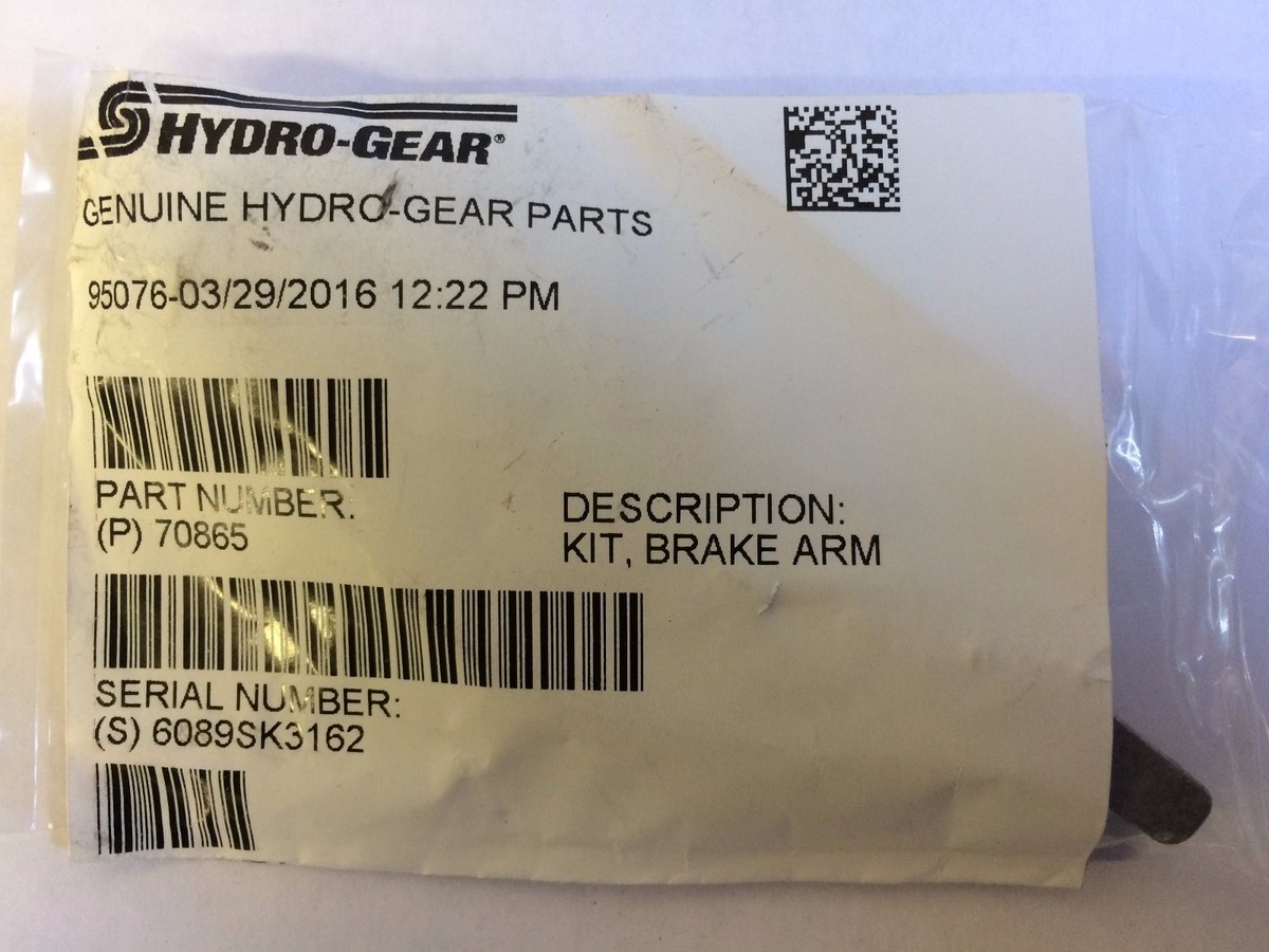 New OEM Hydro Gear 70865 Brake Arm Kit 52367, 54008 Toro Time