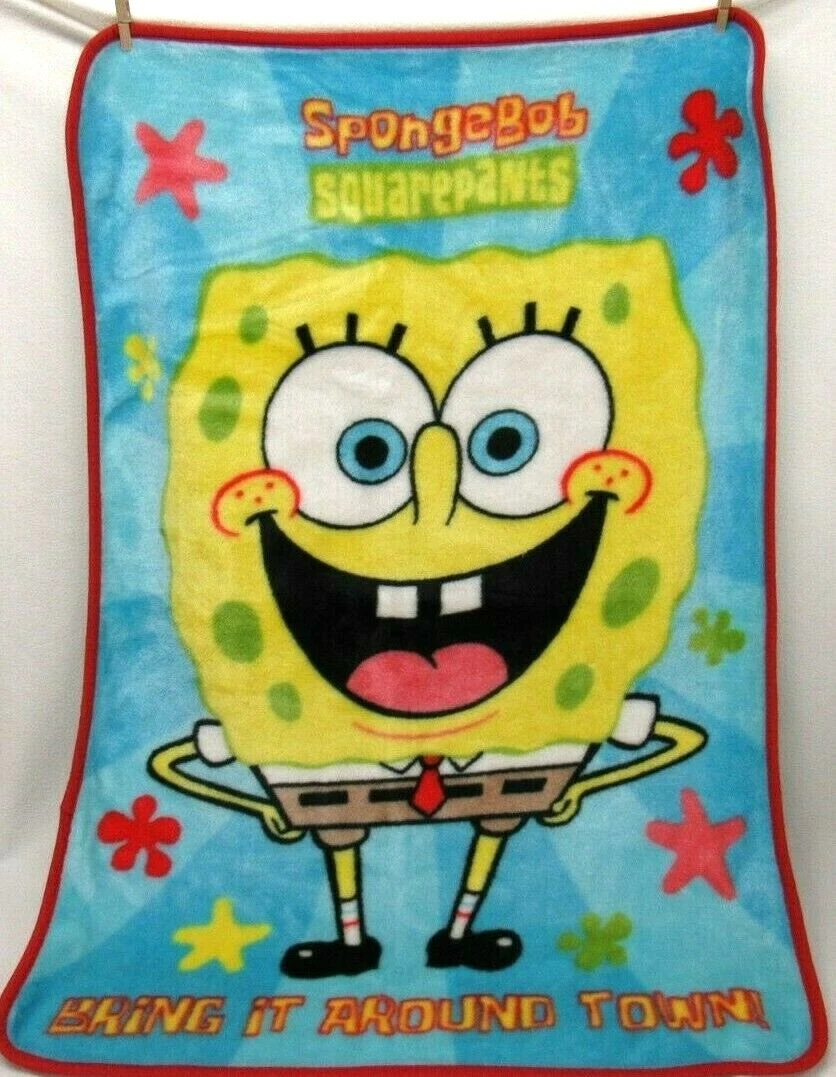 Spongebob Blanket And Pillow