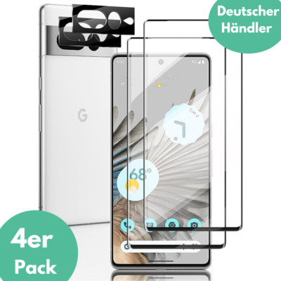 2X Schutzglas für Google Pixel 7 Pro Display Kamera Panzerfolie Hartglas Full 3D