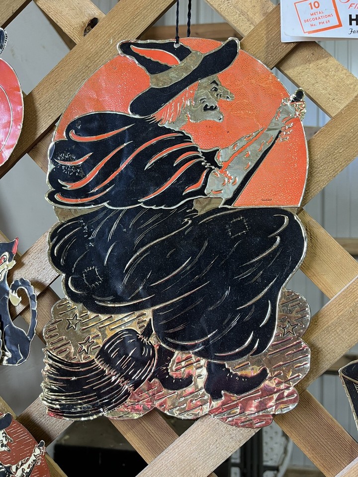 Vintage Halloween Metal/foil Hanging Decorations eBay