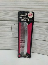 Vintage CORNELL Aluminum Metal Hair Comb New Old Stock USA 