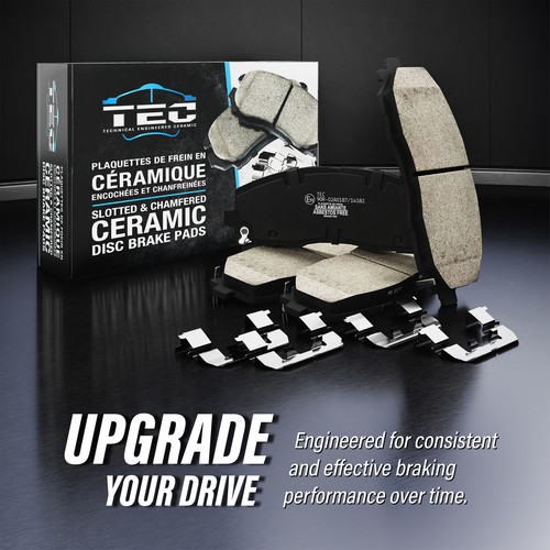 For Dodge Charger Challenger Front Rear Ceramic Brake Pads And Parking Shoes Kit - Picture 13 of 14